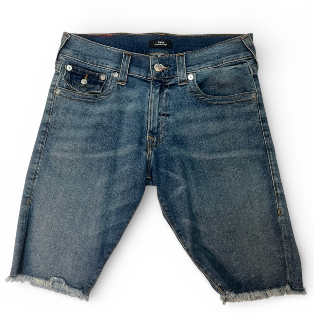 Sz 31 true religion denim shorts Men's Blue Denim Shorts